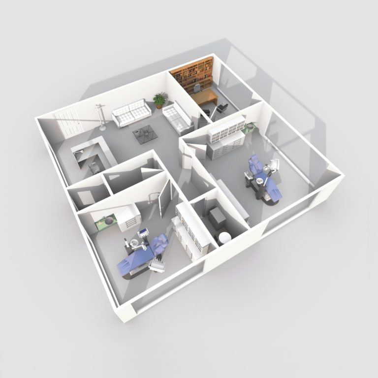 Plan d'implantation cabinet dentaire